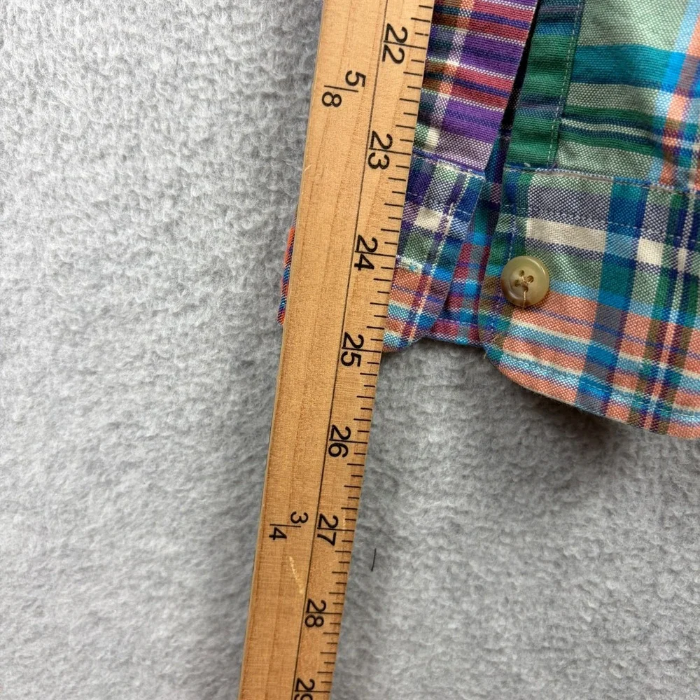 Polo Ralph Lauren Shirt Mens Medium Multicolor Plaid Oxford Workshirt NWT